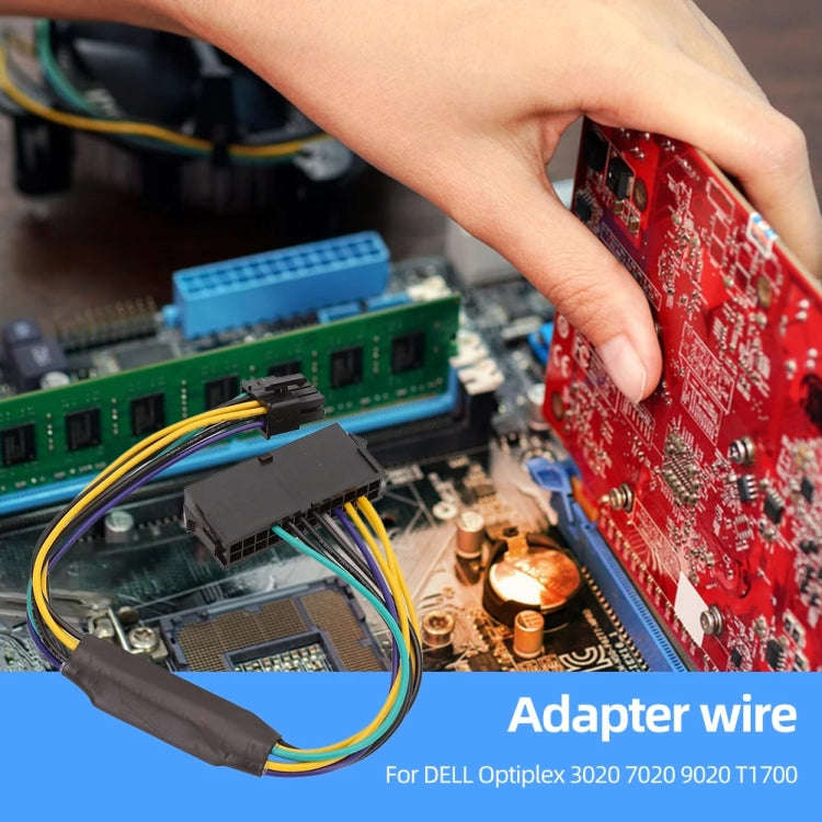 For DELL Optiplex 3020/7020/9020 8-Pin Power Cord ATX 24P To 8P Cable(30cm)