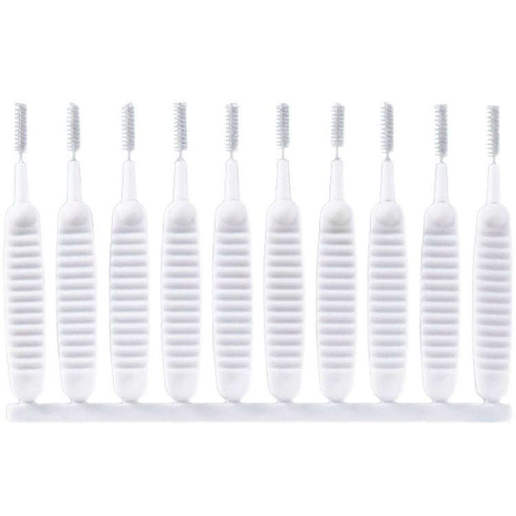 10pcs /Pack Multifunctional Shower Hole Cleaning Brush Anti-Blocking Bath Faucet Washing Tool(White)