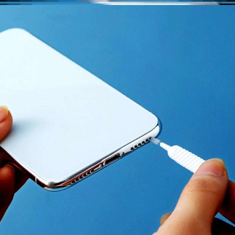 10pcs /Pack Multifunctional Shower Hole Cleaning Brush Anti-Blocking Bath Faucet Washing Tool(White)