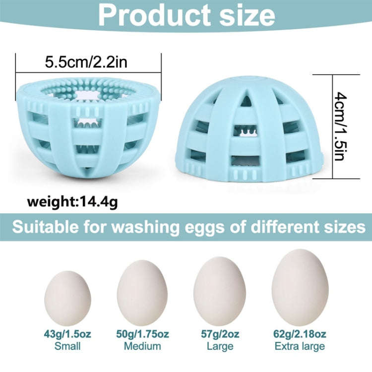 Silicone Egg Brush Cleaner Vegetable Scrubber(Pink)