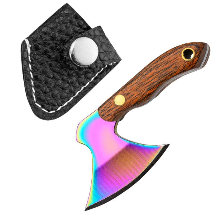 Mini Knife Keychain Portable Removal Express Pendant Accessory With Holster, Model: Axe Colored