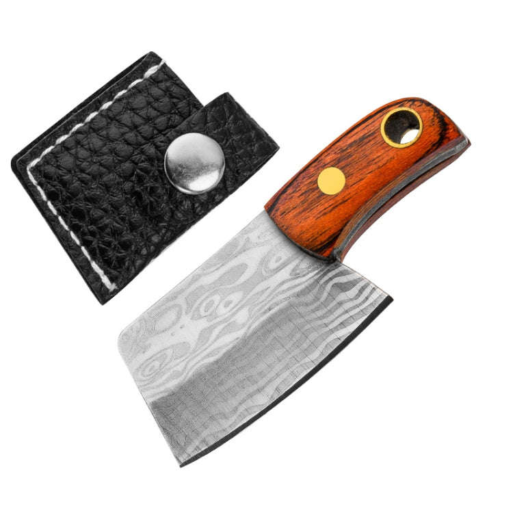 Mini Knife Keychain Portable Removal Express Pendant Accessory With Holster, Model: Colorful Wood...