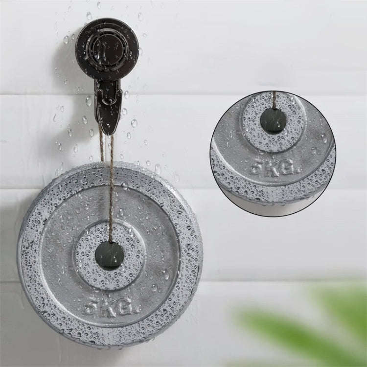 Wall Strong Suction Cup Hook Punch Free Rotating Multi-Purpose Hooks(Transparent)