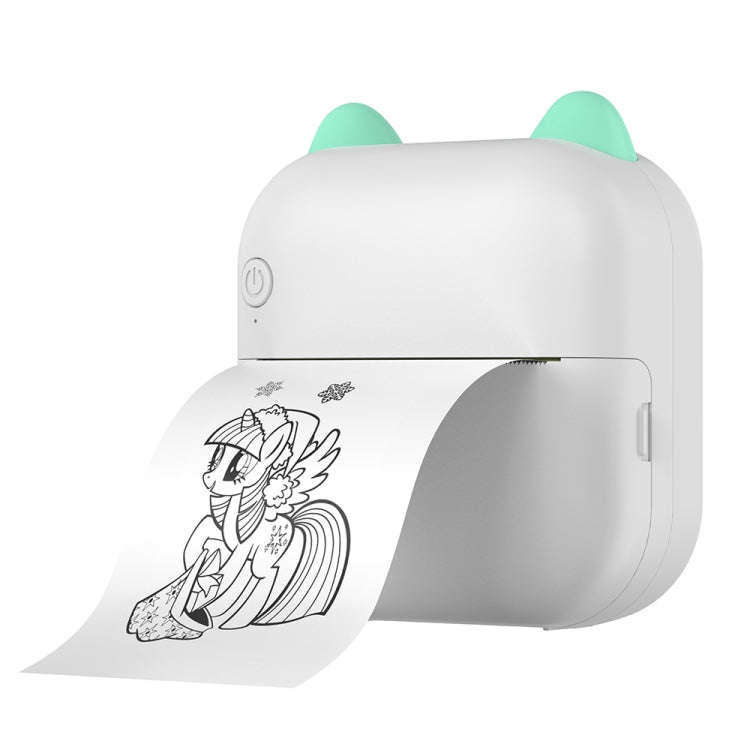 M5 Mini Cartoon Portable Bluetooth Printer Photo Thermal Printer(Blue)