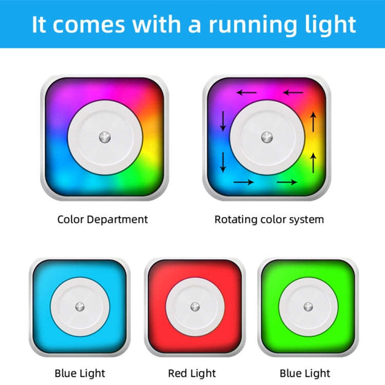 RGB Light Portable Mini Bluetooth Printer Inkless Document Label Printer with 1-Roll Paper