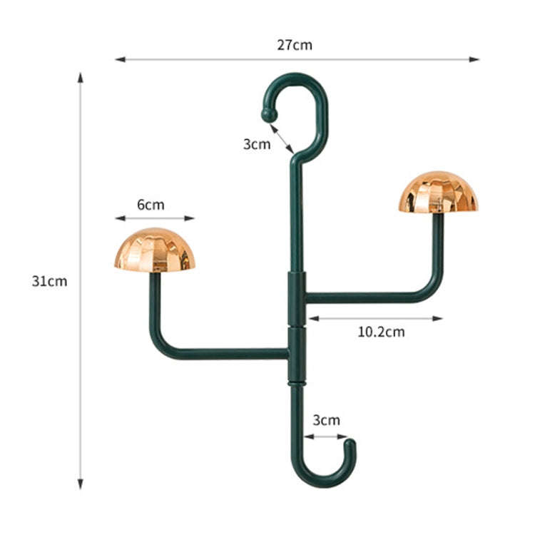 Mushroom Swivel Clothes Hat Rack No Punch No Trace Hooks Home Multifunctional Scarf Bag Storage R...