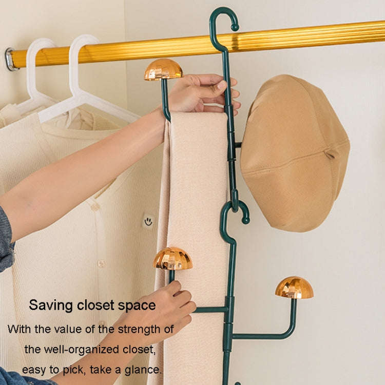 Mushroom Swivel Clothes Hat Rack No Punch No Trace Hooks Home Multifunctional Scarf Bag Storage R...