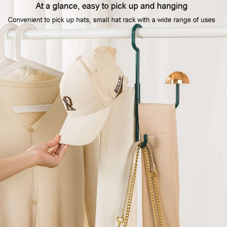 Mushroom Swivel Clothes Hat Rack No Punch No Trace Hooks Home Multifunctional Scarf Bag Storage R...