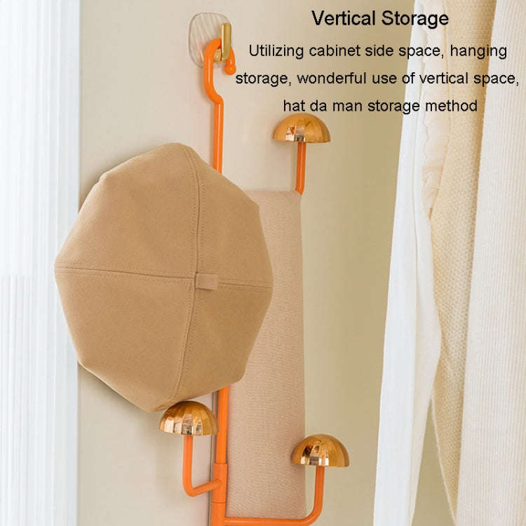 Mushroom Swivel Clothes Hat Rack No Punch No Trace Hooks Home Multifunctional Scarf Bag Storage R...