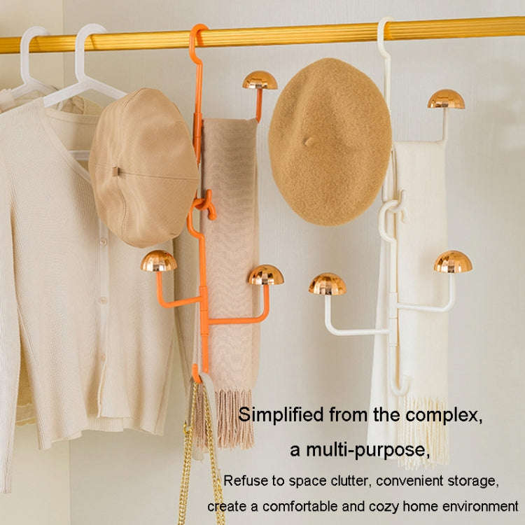 Mushroom Swivel Clothes Hat Rack No Punch No Trace Hooks Home Multifunctional Scarf Bag Storage R...