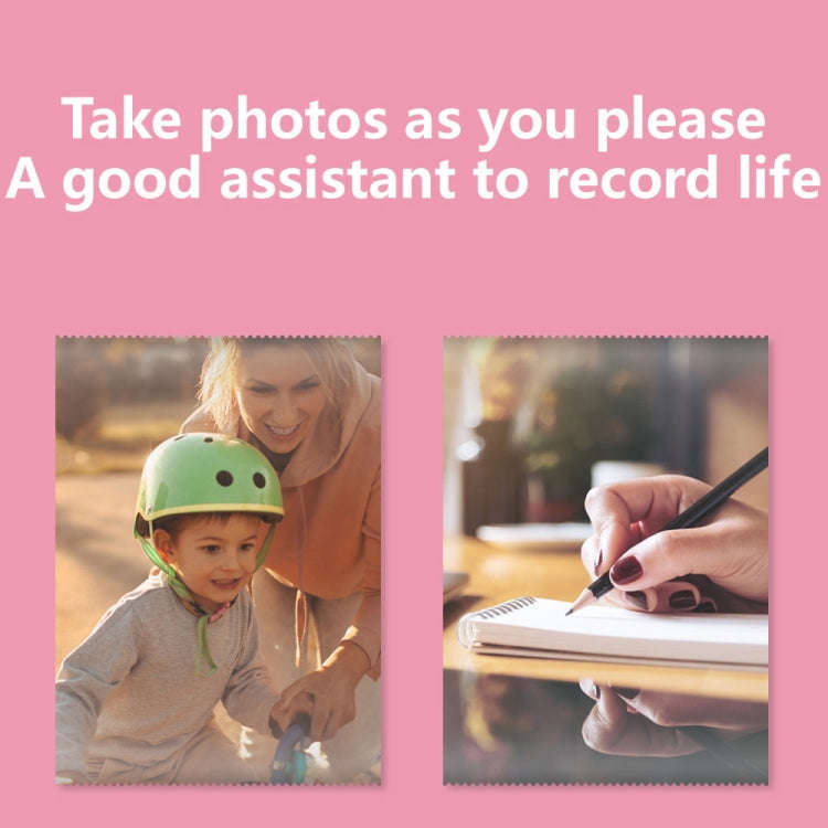 C15 Mini Student Bluetooth Inkless Photo Label Thermal Printer, Spec: Pink+5 Stickers+5 Paper