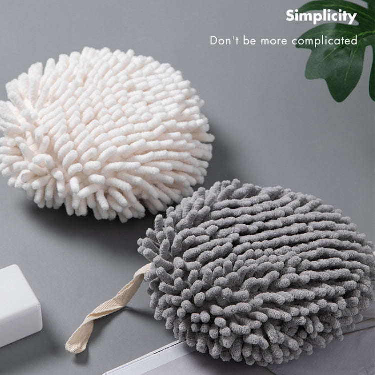 Chenille Hand Wipe Ball Large Hanging Bathroom Quick Dry Hand Towel Kitchen Rag Wipe Handkerchief...
