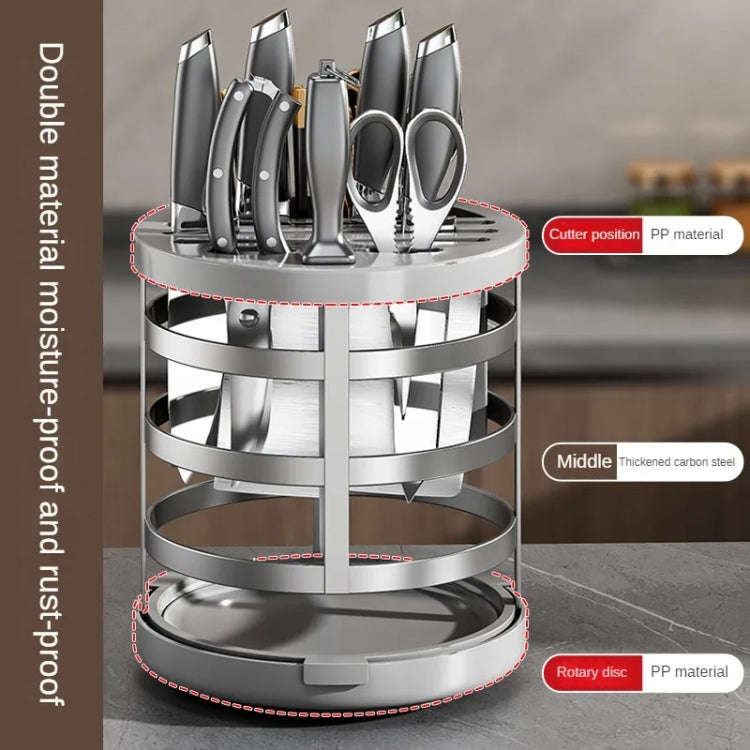 Home Thicken Knife Organizer Chopstick Cylinder Kitchen Drainage Countertop Shelf, Specification:...