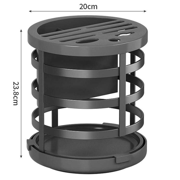 Home Thicken Knife Organizer Chopstick Cylinder Kitchen Drainage Countertop Shelf, Specification:...