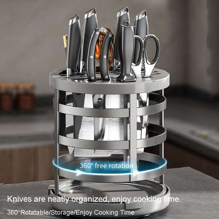 Home Thicken Knife Organizer Chopstick Cylinder Kitchen Drainage Countertop Shelf, Specification:...