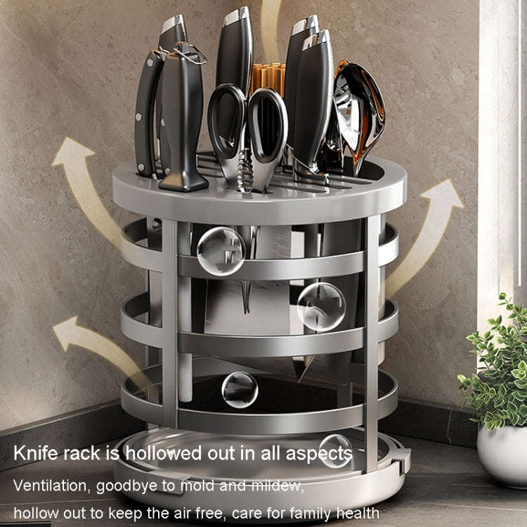 Home Thicken Knife Organizer Chopstick Cylinder Kitchen Drainage Countertop Shelf, Specification:...