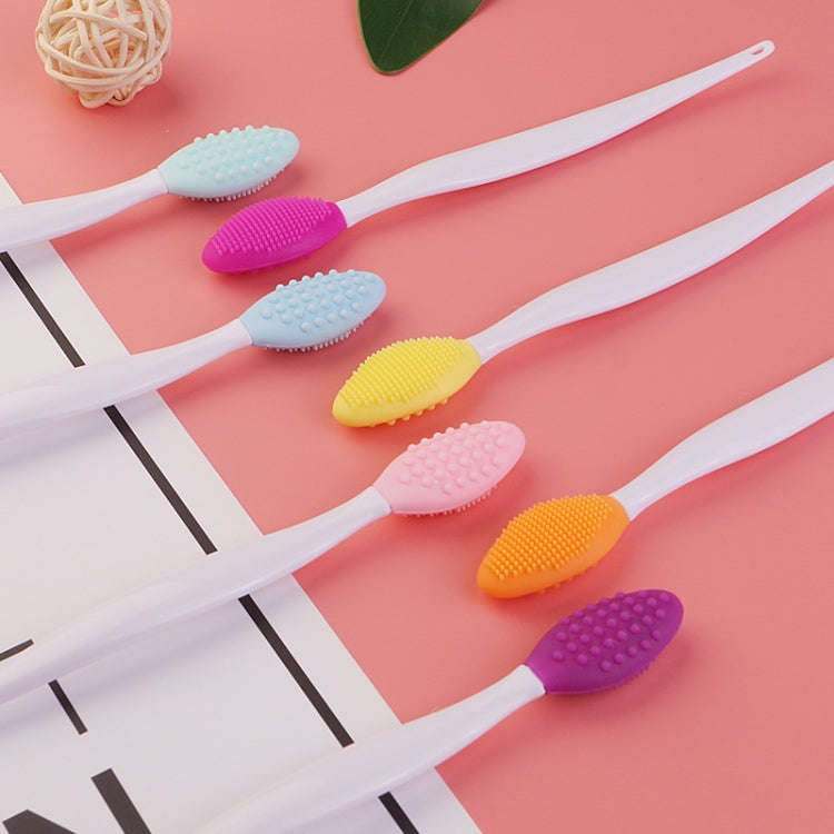 Silicone Cleaning Brush Beauty Tool Double Side Nose To Clean Blackhead Removers(Color Random Del...