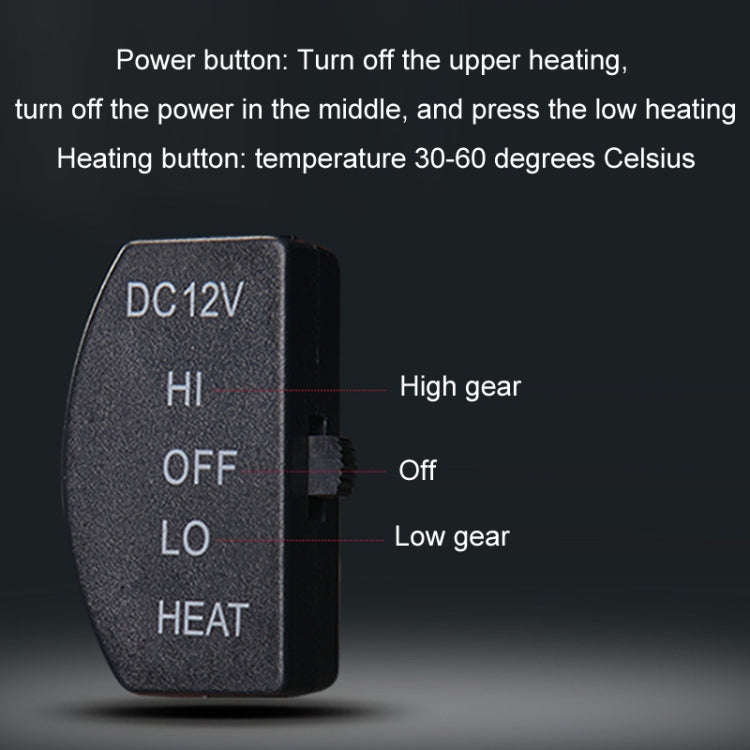 12V Car Winter Electric Heating Short Plush Seat Cushion, Color: Gray