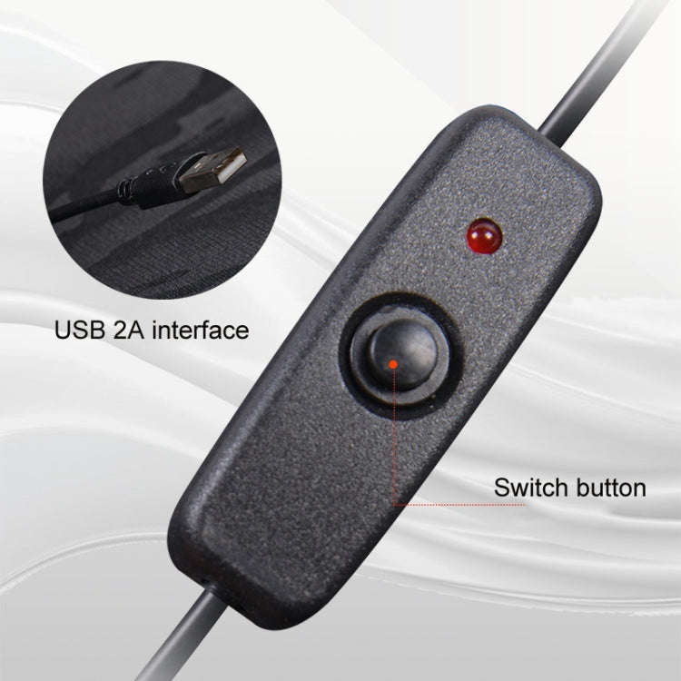 5V Car USB Interface Electric Heating Seat Cushion, Color: Coffee