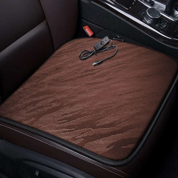 5V Car USB Interface Electric Heating Seat Cushion, Color: Gray