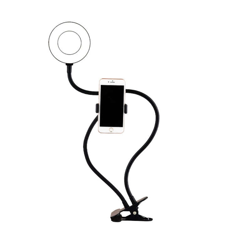 8 Inch Selfie Ring Light With Cell Phone Holder 360 Rotating Flexible Arms For Live Stream