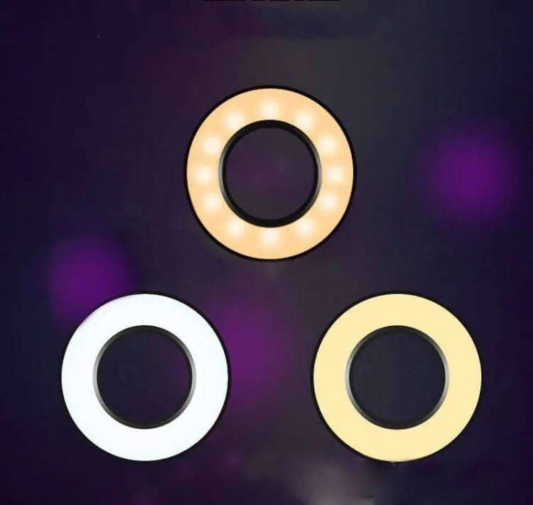 8 Inch Selfie Ring Light With Cell Phone Holder 360 Rotating Flexible Arms For Live Stream