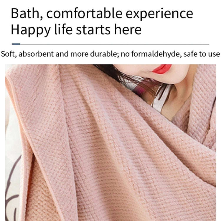 70x140cm Bath Shower Towel Home Hotel Extra Absorbent Bath Towel for Children and Adults(Pink)
