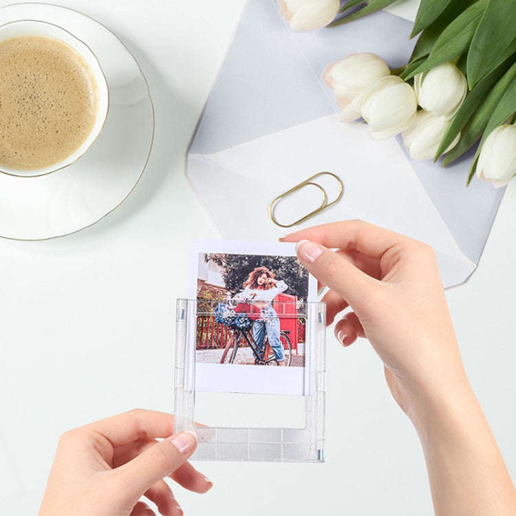 For Polaroid Square Photo Frame Magnetic Building Blocks Assembled Refrigerator Magnet(Random Col...