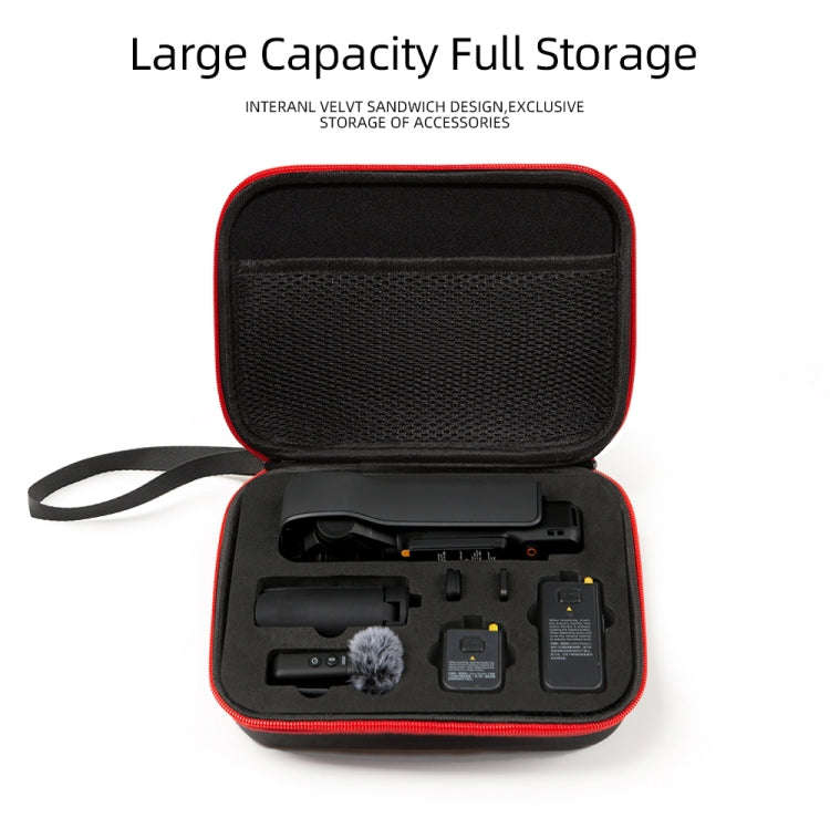 For DJI Osmo Pocket 3 Storage Bag Pocket Camera Handbag(Black Shell Black Inner)
