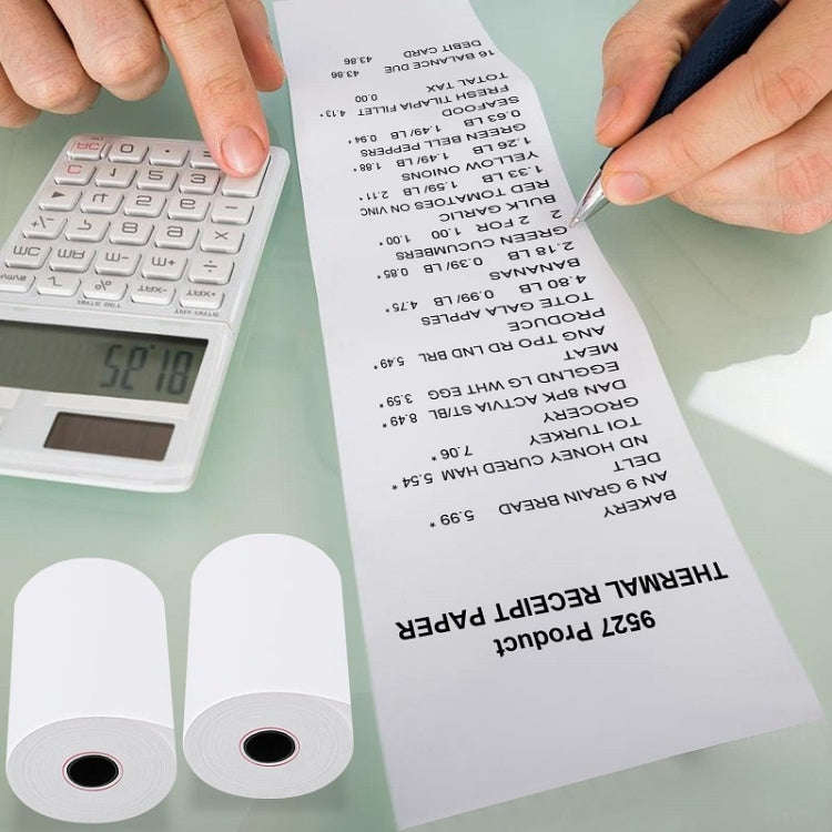 100volume/Box 57x50mm Thermal Paper Take-Out Kitchen Printing Receipt Paper(No Tube Core)