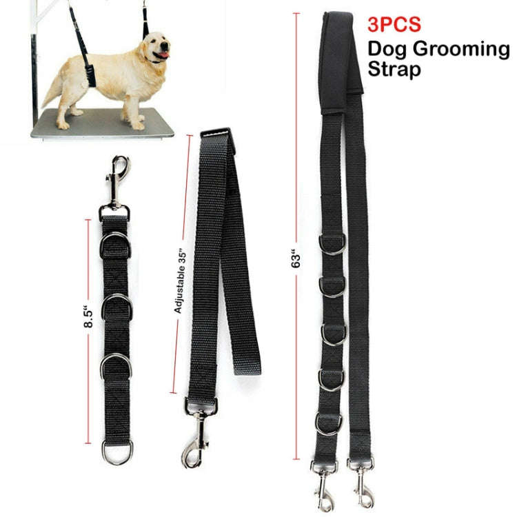 3pcs /Set Pet Bathing Beauty Table Fixed Lanyard Dog Tow Rope(Blue)
