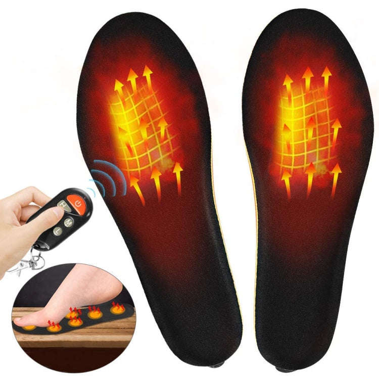 USB Charging Heating Insoles Size Cuttable and Washable Electric Foot Warmer Insoles, Size: 41-46...