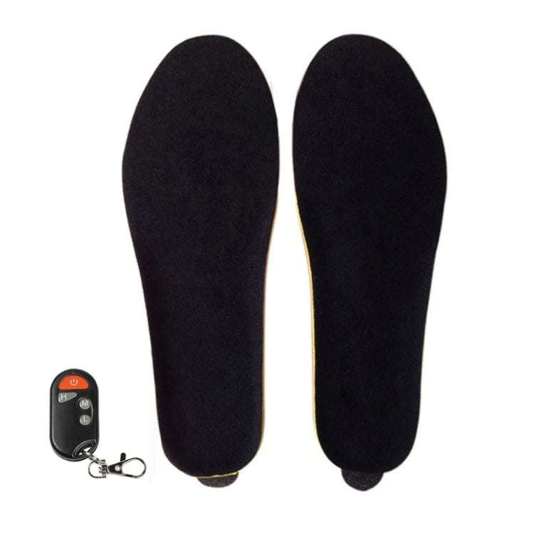 USB Charging Heating Insoles Size Cuttable and Washable Electric Foot Warmer Insoles, Size: 35-40...