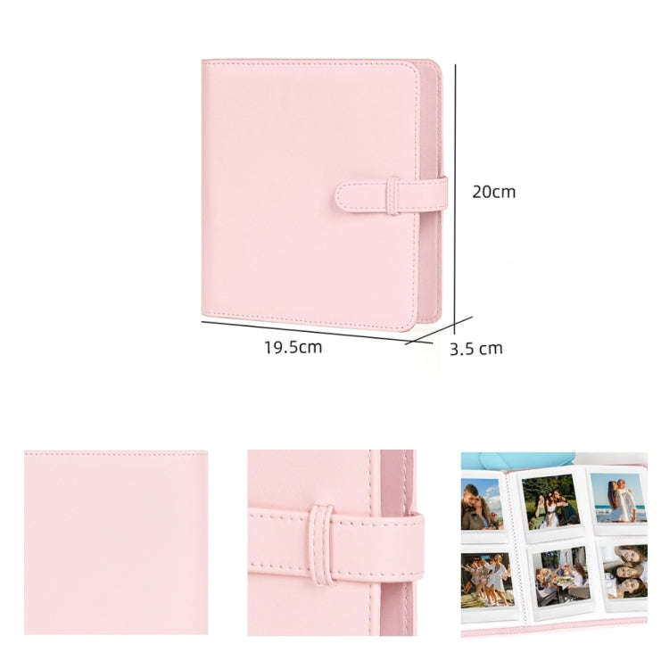 For Polaroid Square 288 Photo Ticket Bank Card Storage Book, Color: Black