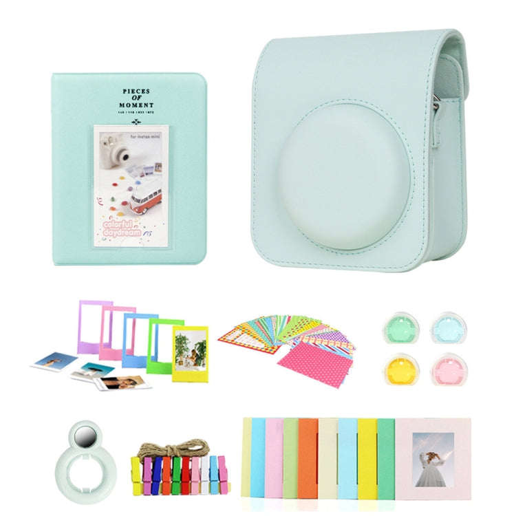 For Polaroid Mini12 7 in 1 Photo Album Sticker Photo Frame Camera Bag, Color: Green