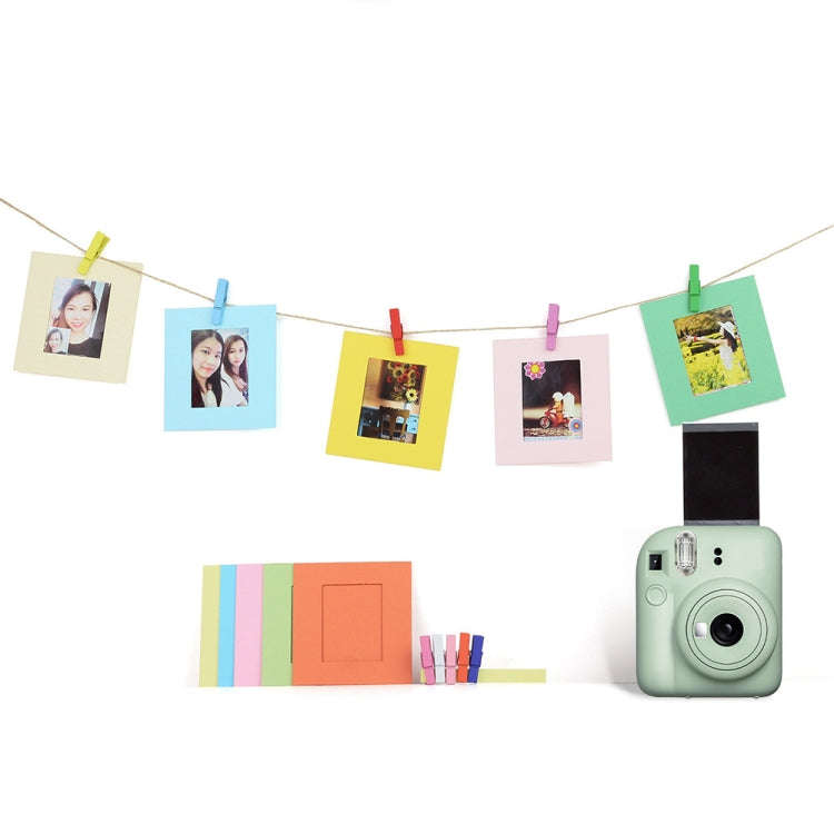 For Polaroid Mini12 7 in 1 Photo Album Sticker Photo Frame Camera Bag, Color: Pink