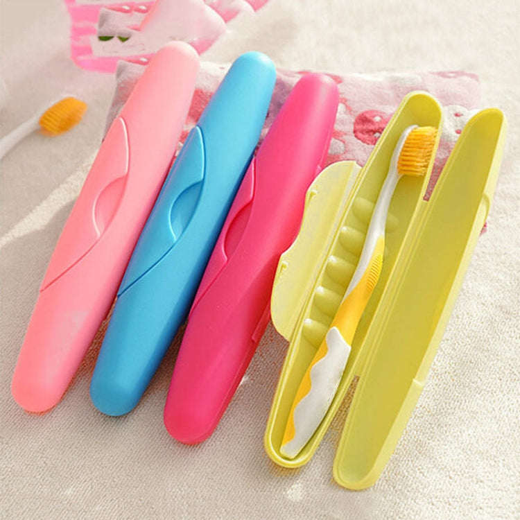 Travel Portable Wash Toothbrush Box Sealed Toothbrush Case With Lid And Lock(Green)