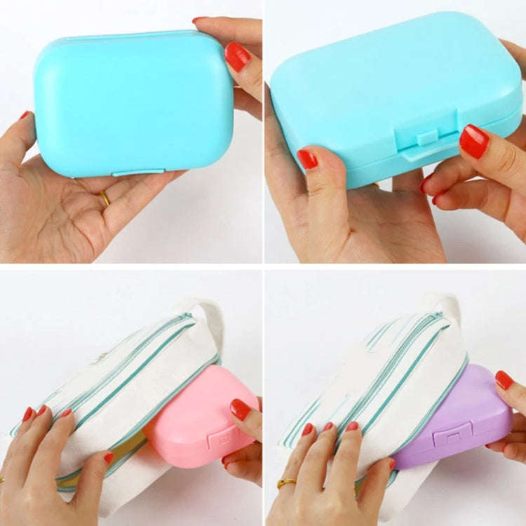 Small Traveling Portable Soap Box With Cover Sealing Soap Box, Color Random Delivery