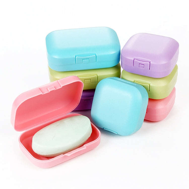 Large Traveling Portable Soap Box With Cover Sealing Soap Box, Color Random Delivery