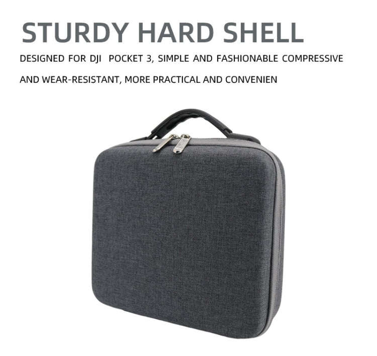 For DJI Osmo Pocket 3 Action Camera All-in-One Storage Bag Hand Cluth(Grey)