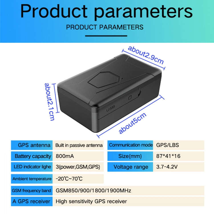 2G Car Motorcycle Waterproof GPS Tracking Locator(Box Packing)