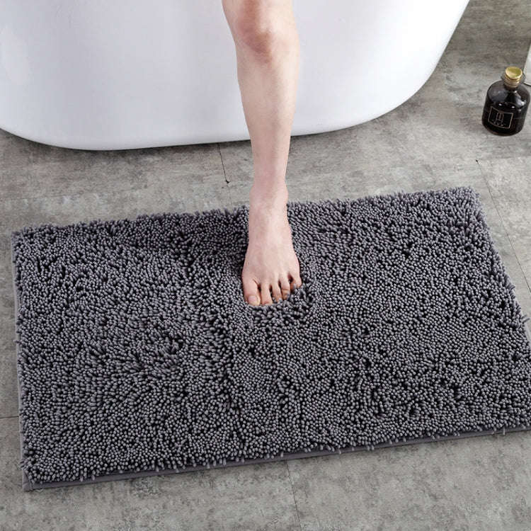 40x60cm Bedroom Doorway Fine Chenille Absorbent Floor Mat Bathtub Mat Bathroom Non-Slip Foot Mat(...