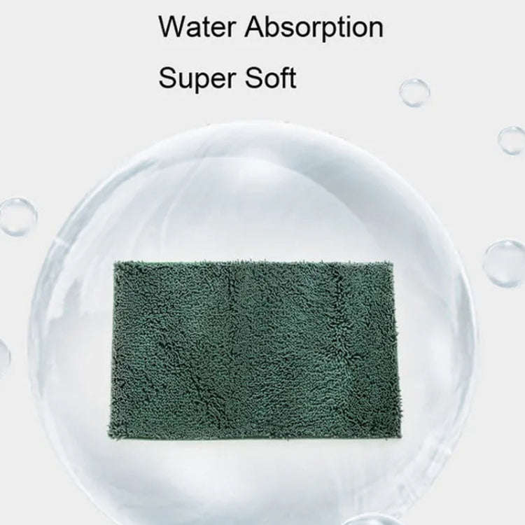 40x60cm Bedroom Doorway Fine Chenille Absorbent Floor Mat Bathtub Mat Bathroom Non-Slip Foot Mat(...