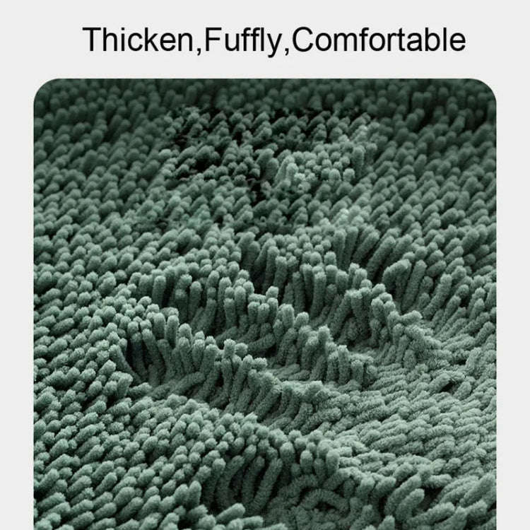 40x60cm Bedroom Doorway Fine Chenille Absorbent Floor Mat Bathtub Mat Bathroom Non-Slip Foot Mat(...