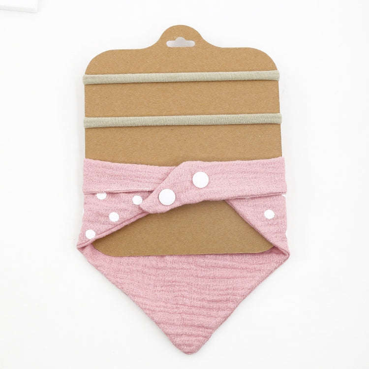 3 In 1 Baby Drooling Towel Cotton Printed Double Sided Triangle Towel Headband Set Waterproof Bib...