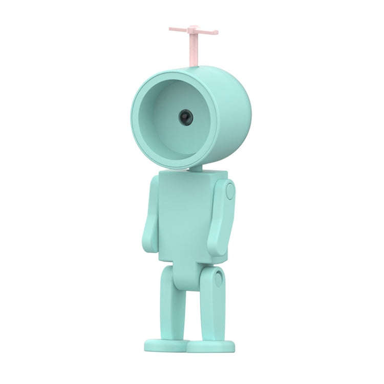 Mini Astronaut Magnetic LED Night Light Desktop Building Block Ornaments Desk Lamp, Color: Round ...