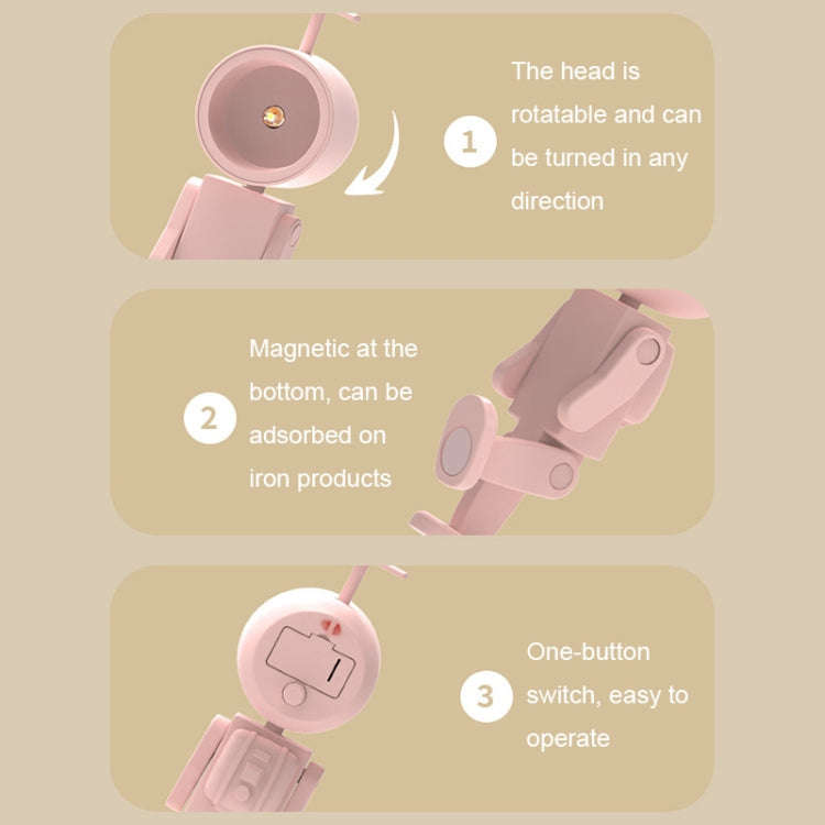 Mini Astronaut Magnetic LED Night Light Desktop Building Block Ornaments Desk Lamp, Color: Round ...