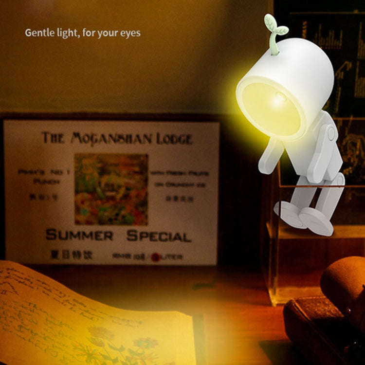 Mini Astronaut Magnetic LED Night Light Desktop Building Block Ornaments Desk Lamp, Color: Square...