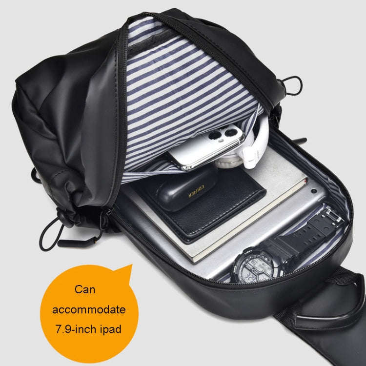 WEIXIER 2122 Casual Single-Shoulder Crossbody Chest Bag Large Capacity Waterproof Motorcycle Bag(...