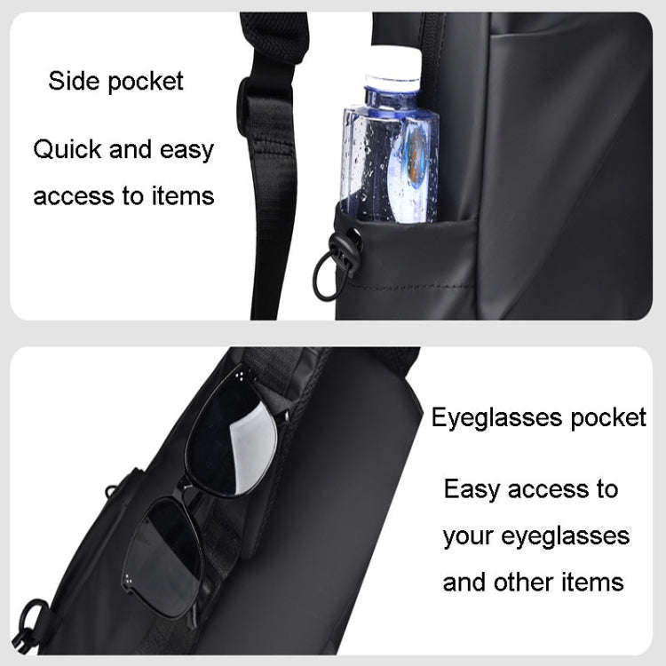 WEIXIER 2122 Casual Single-Shoulder Crossbody Chest Bag Large Capacity Waterproof Motorcycle Bag(...